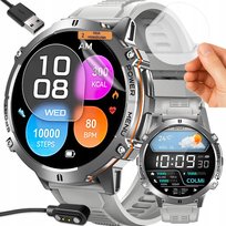 Zegarek Smartwatch Męski AMOLED Kompas AI Bateria 100 Dni Sportowy Styl Rubicon