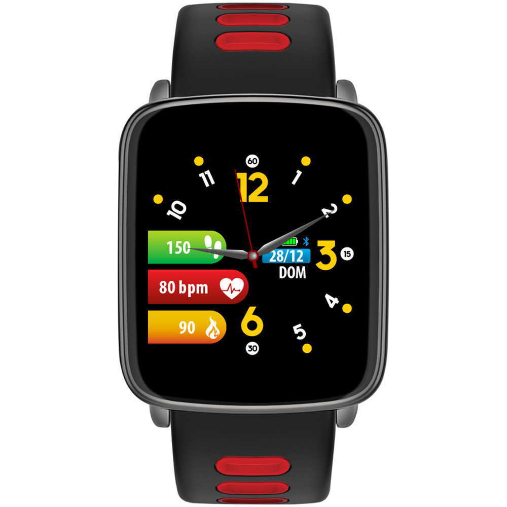 Zdjęcia - Smartwatche Techmade Zegarek Smartwatch Męski  TM-MACRO-RED czarny 