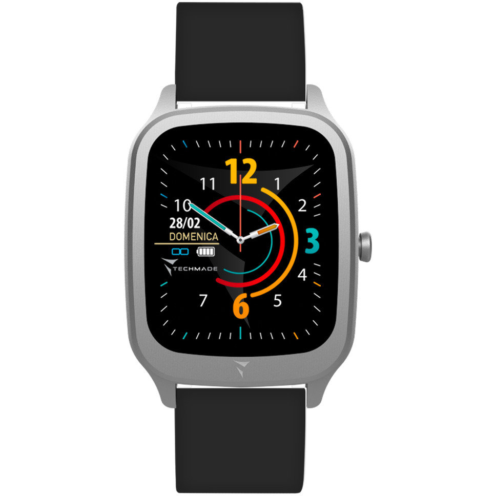 Zdjęcia - Smartwatche Smart Watch Zegarek Smartwatch Męski Techmade TM-VISION-BK czarny 