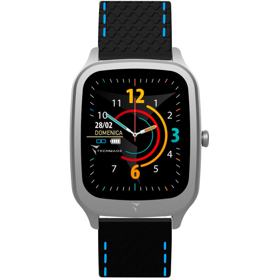 Zdjęcia - Smartwatche Smart Watch Zegarek Smartwatch Męski Techmade TM-VISIONS-BKSB czarny 