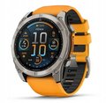 Zegarek sportowy Garmin Fenix 8 AMOLED Sapphire Tytanowy szary&nbsp;-&nbsp;Garmin