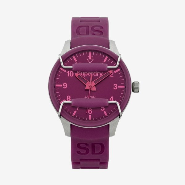 Superdry SYG122E Orologio Da Polso Uomo – Cassa Acciaio 45mm, Quadrante Grigio, Cinturino In Nylon, Movimento Al Quarzo, Impermeabile 30m