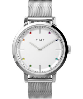 Zegarek Timex Tw2V36900 Damski Srebrny Kwarcowy - Timex