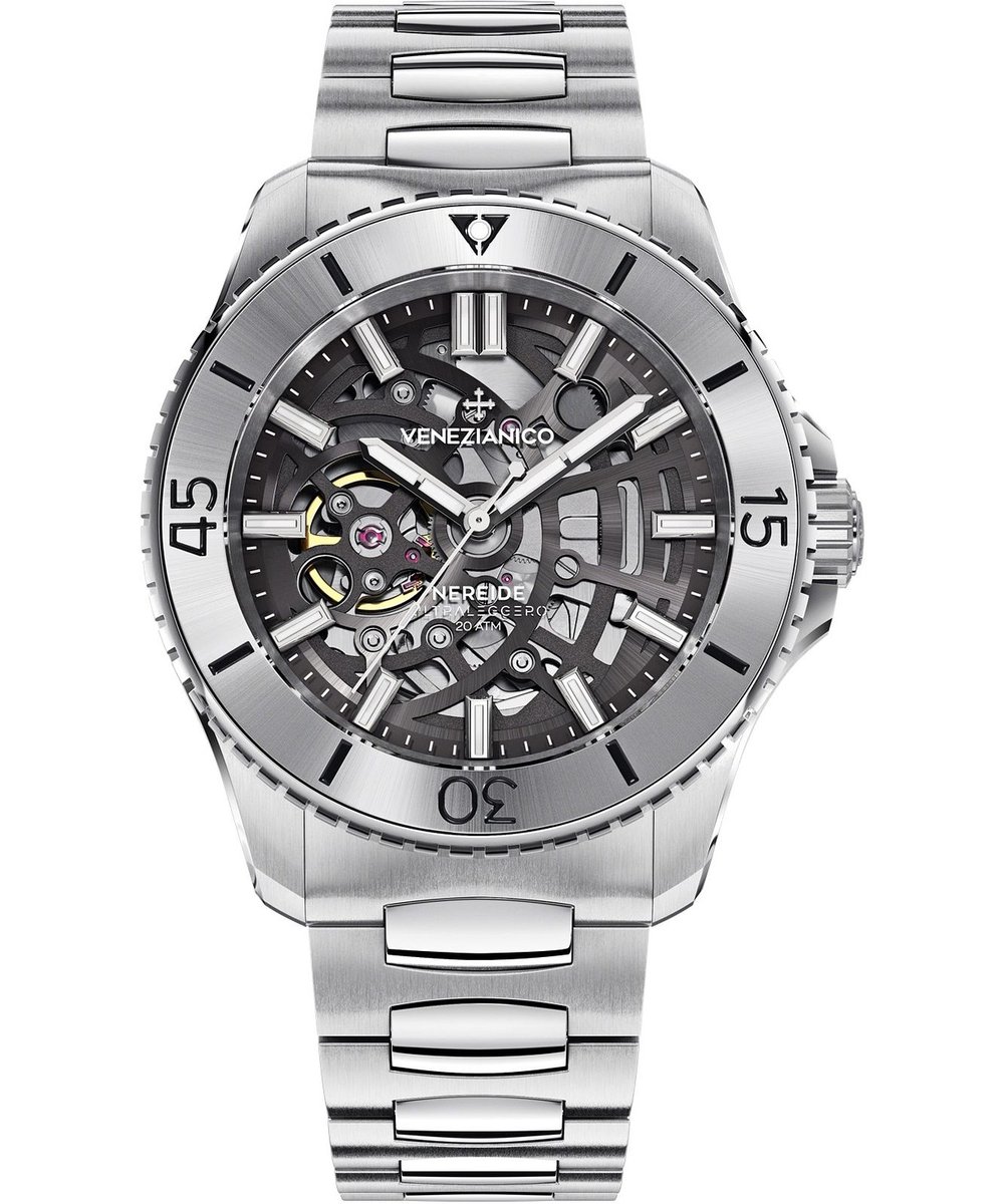 Zegarek Venezianico 3921503C Męski Srebrny Automatyczny, Seiko Nh70A -  Venezianico | Moda Sklep 
