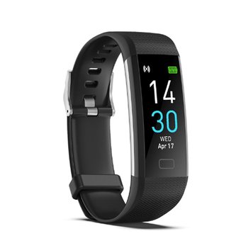 Zegarek z krokomierzem, bez Bluetooth i aplikacji, monitorem snu i licznikiem kalorii (czarny) - other