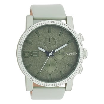 Zegarki unisex Oozoo Timepieces Analogowe skórzane zielone UOC11215 - Oozoo