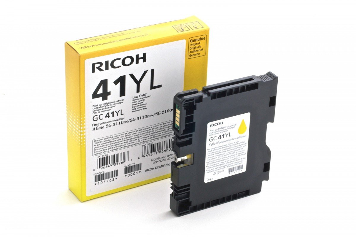 Żel RICOH 405768, żółty, 600 str.