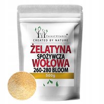 ŻELATYNA WOŁOWA SPOŻYWCZA 500g 260-280 BLOOM NATURALNA CZYSTA KOLAGEN Inna marka