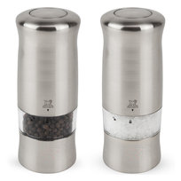 ZELI Zestaw młynków elektrycznych do soli i pieprzu 14 cm inox / PEUGEOT