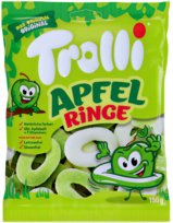Żelki kwaśne Trolli Apfel Ringe 150g - obrączki jabłkowe Trolli