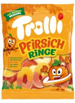 Żelki kwaśne Trolli Pfirsich Ringe 150g - obrączki brzoskwiniowe Trolli