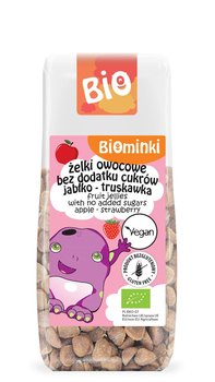 Żelki Owocowe Bez Dodatku Cukrów Jabłko - Truskawka Bezglutenowe Bio 75 G - Biominki - Biominki