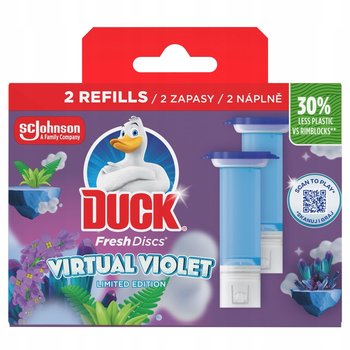 ŻELOWE KRĄŻKI DO WC DUCK FRESH DISCS ZAPAS 12 KRĄŻKÓW SZAŁWIA ODŚWIEŻAJĄCE - Duck