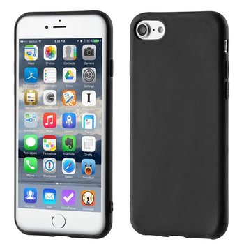 Żelowy pokrowiec etui Soft Matt iPhone 6S Plus 6 Plus czarny - Hurtel
