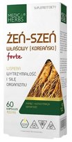 Żeń-Szeń Właściwy (Koreański) Forte 60 kapsułek MEDICA HERBS Medica Herbs