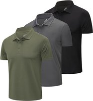ZENGVEE Zestaw 3 Koszulek Polo Męskie Polówki M