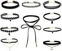 Zestaw 10 naszyjnik rzemyk celebrytka choker boho Edibazzar