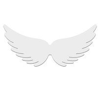 Zestaw 10szt Skrzydełka Anioła Anielskie Białe na Komunię Chrzest Święta