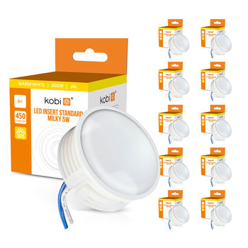 Zestaw 10X Moduł Led Insert 5W 3000K Milky - Kobi