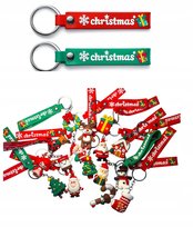 Zestaw 12 Breloków Świątecznych Christmas Mix Wzorów Zawieszki Inna marka