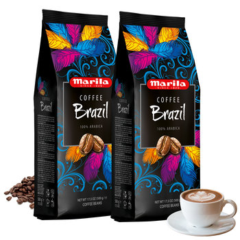 Zestaw 1kg Kawy Ziarnistej Marila Brazil - Marila