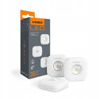 Zestaw 2 akumulatorowych lamp LED z 1 czujnikiem ruchu VIDEX VL-NL075-21