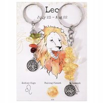 Zestaw 2 Breloczków Lew z Kamieni Naturalnych