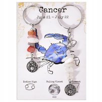 Zestaw 2 Breloczków Rak z Kamieni Naturalnych