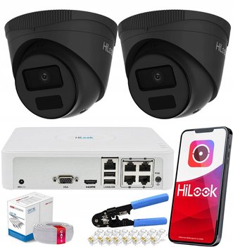 Zestaw 2 Kamer Do Monitoringu Ipc-T241H-C Zewnętrzne Hilook Hikvision - HiLook