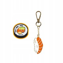 Zestaw 2 kolorowych zawieszek do plecaka Coocazoo COLOUR UP  SUSHI LOVE