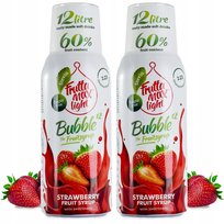 Zestaw 2 koncentratów  do Saturatora FruttaMax Truskawka Light bez Cukru, 500 ml