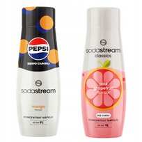 Zestaw 2 koncentratów do wody. Sodastream Pepsi MAX Mango + Grapefruit Zero