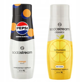 Zestaw 2 koncentratów do wody. Sodastream Pepsi MAX Mango + Lemonade Zero - SodaStream