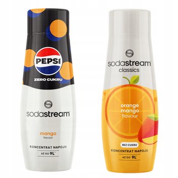 Zestaw 2 koncentratów do wody. Sodastream Pepsi MAX Mango + Mango Orange - SodaStream