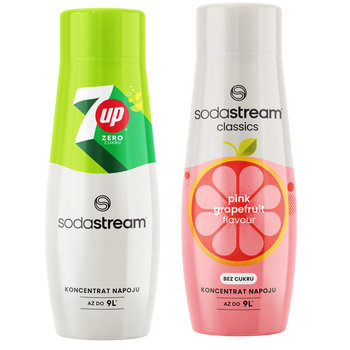 Zestaw 2 koncentratów SodaStream 7UpFREE + Grapefruit Grejpfrut - SodaStream