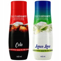 Zestaw 2 koncentratów SodaStream Cola+Lemon-Lime
