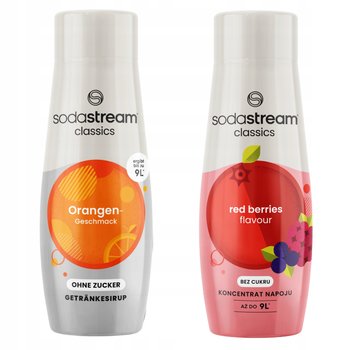 Zestaw 2 koncentratów Sodastream Orange Pomarańcza Zero + Red Berries - SodaStream