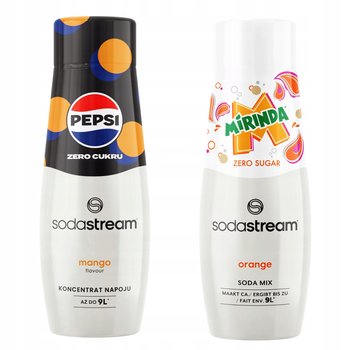 Zestaw 2 koncentratów. Sodastream Pepsi MAX Mango + Mirinda Zero bez cukru - SodaStream