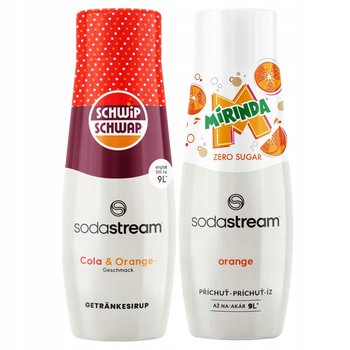 Zestaw 2 koncentratów Sodastream Shwip Shwap Cola Pomarańcza + Mirinda Zero - SodaStream