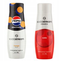 Zestaw 2 koncentratów, syropów do wody. Sodastream Pepsi MAX Mango + Cola
