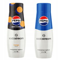 Zestaw 2 koncentratów, syropów do wody. Sodastream Pepsi MAX Mango + Pepsi