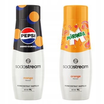 Zestaw 2 koncentratów, syropy do wody. Sodastream Pepsi MAX Mango + Mirinda - SodaStream