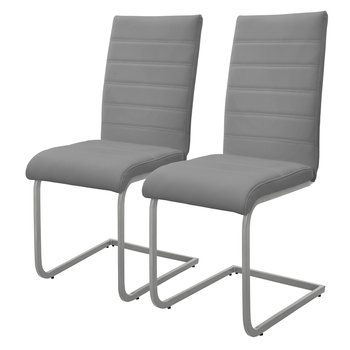 Zestaw 2 krzeseł do jadalni Krzesło kuchenne Krzesło wspornikowe Krzesło tapicerowane Krzesło obrotowe - ML-DESIGN
