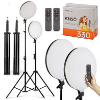 Zestaw 2 lamp panelowyc 2x 70W LED ENSÖ™ 330 okrągła