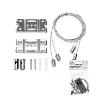 Zestaw 2 Linek 1.2M Z Akcesoriami Do Zawieszenia Opraw Oświetleniowych - Aigostar