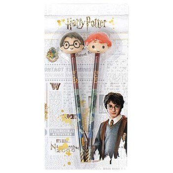 Zestaw 2 Ołówków Z Gumkami 3D Do Ścierania - Harry Potter - Inna marka