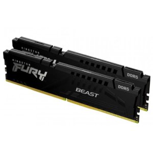 Zestaw 2 pamięci do komputerów stacjonarnych Kingston FURY Beast 32 GB (2 x 16 GB) 5600 MT/s DDR5 CL40 DIMM — KF556C40BBK2-32 - Kingston
