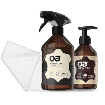 Zestaw 2 produktów OA do czyszczenia skóry z mikrofibrą - OA