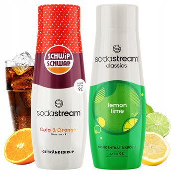 Zestaw 2 Syropów Sodastream Shwip Shwap Cola Pomarańcza + Cytryna Limonka - SodaStream