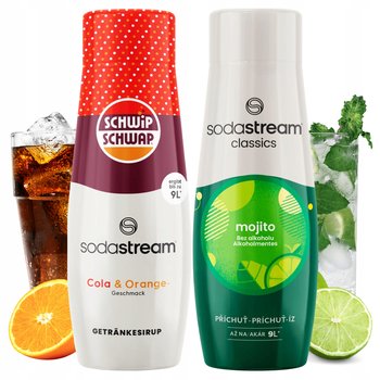 Zestaw 2 Syropów Sodastream Shwip Shwap Cola Pomarańcza + Mojito Mohito - SodaStream